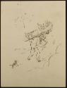 Arthur Lismer, 1885 - 1969
Untitled (man carrying woman in stretcher on his back uphill) 
cha…
