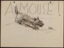 Arthur Lismer, 1885 - 1969
A MOUSE! 
conté on paper
22.7 x 30.3 cm
Arthur Lismer Collection…