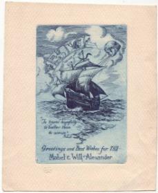 William W. Alexander (1870 - 1948)
Greetings and Best Wishes for 1931
etching on paper
sheet…