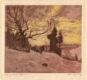 Nicholas Hornyansky (1896 - 1965)
Homeward Trail (Christmas card)  c.1946
etching and aquatin…