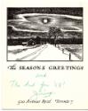 Thoreau MacDonald (1901 - 1989)
The Seasons Greetings  
photomechanical print 
15.3 x 12.2 c…