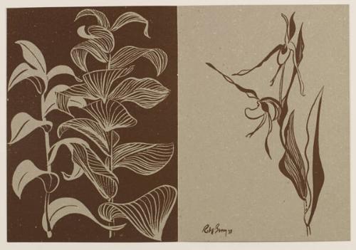 Roloff Beny (1924 - 1984)
Holiday Greetings  
screen print on grey flecked paper
open: 16.1 …