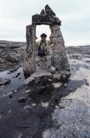 Norman Hallendy at a place of power, Kangiq, southwest Baffin Island, 1994
The Norman Hallendy…