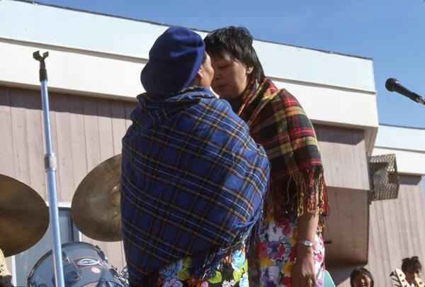 Norman Hallendy, born 1932
Festival Throat Singers
Cape Dorset, southwest Baffin 1989 
colou…