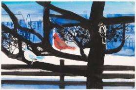Cardinal in Winter