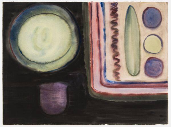 Abstract with a Green Plate