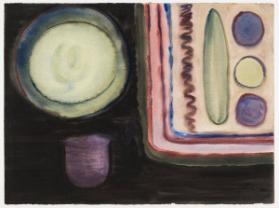 Abstract with a Green Plate