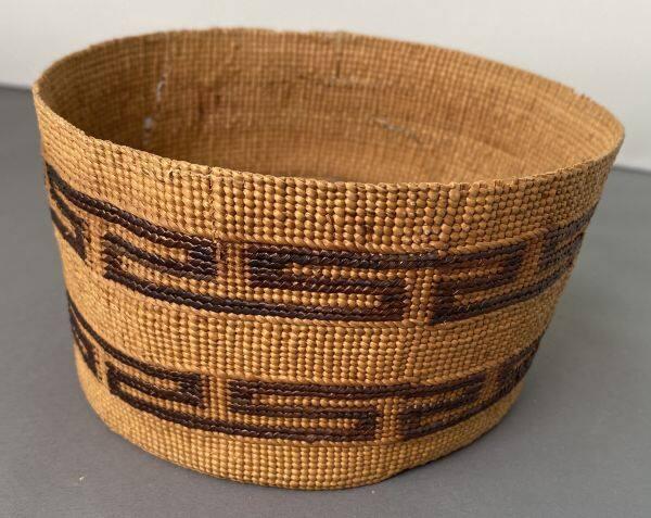 Woven Basket with geometric patterns