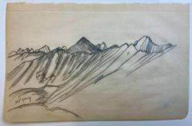 Untitled (mountain drawing of the Jasper area)