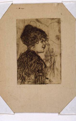 Untitled (profile of a woman)