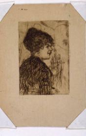 Untitled (profile of a woman)