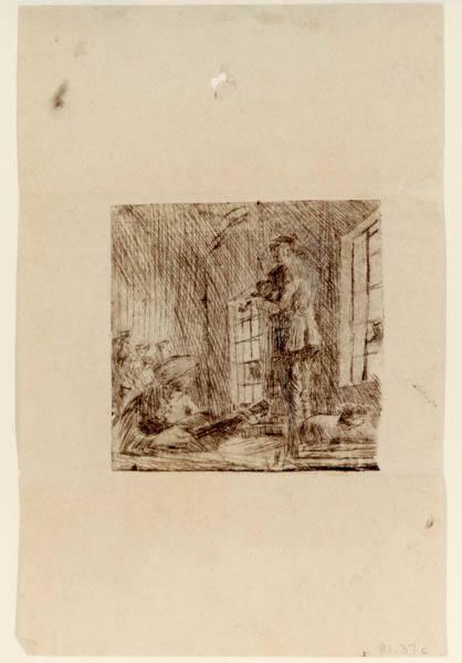 Two Musicians in the Bunkhouse