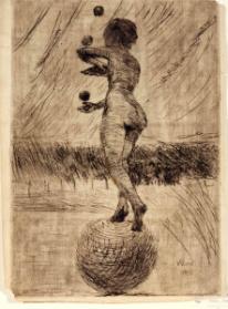 Woman Juggling