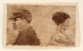 Profile of Man and Woman