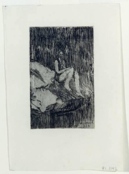Woman Sitting on a Rock