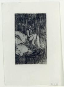 Woman Sitting on a Rock