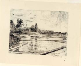 Boom- Logs on the Severn River