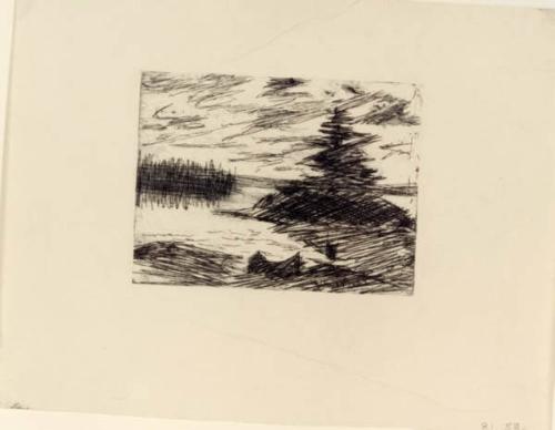 Landscape with Canoe