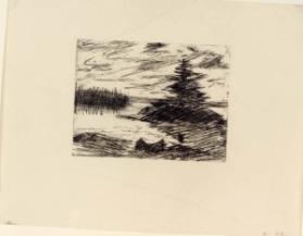 Landscape with Canoe
