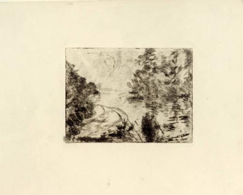 Two Figures in a Canoe