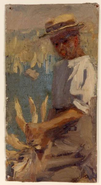 Young Man Holding Corn