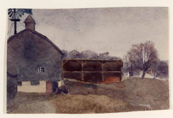 Farm Scene (R); Untitled (V)