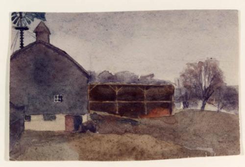 Farm Scene (R); Untitled (V)