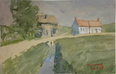 Two Buildings in a Landscape