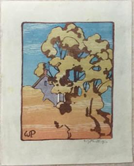 Untitled (house, trees)