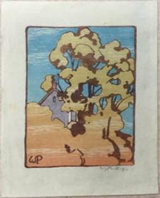 Untitled (house, trees)