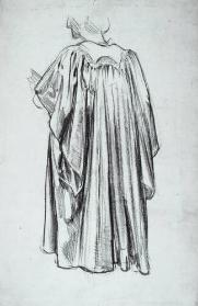 Drapery study of academic gown