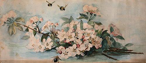 Untitled (blossoms and bees)