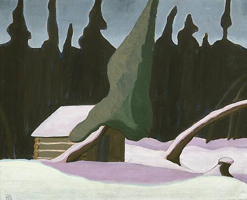 Forest and Winter Moonlight