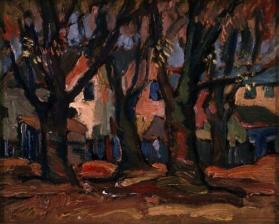 Untitled (trees and houses)