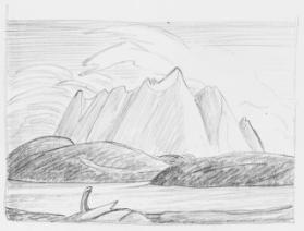 Untitled (Study for Lake and Mountains)