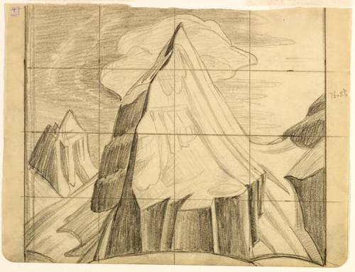 Preparatory Drawing for Mt. Lefroy