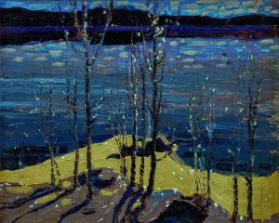 Moonlight and Birches