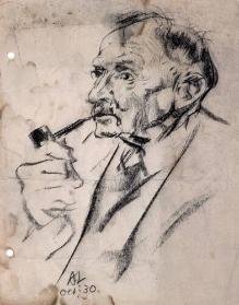 Old Man With Pipe II