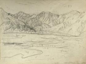 End of Kluane Lake (R); Untitled (house & landscape) (V)