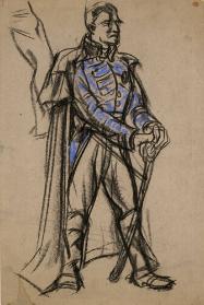 Military man, Study for Brock