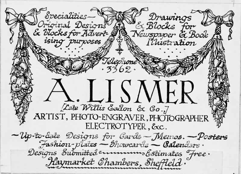 Original Lismer Business Card