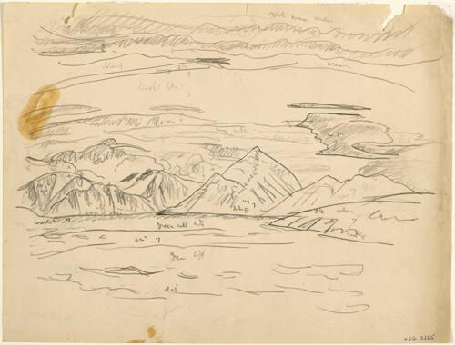 Untitled (N-E Arctic; ocean, hills)