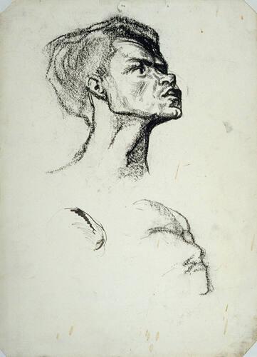 Study for head of Courage