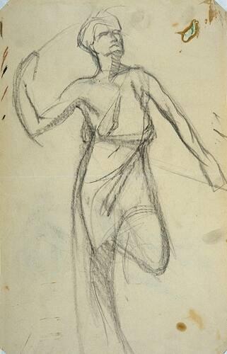 Sketch for Courage (R); Study for Devotion (V)