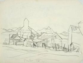 Pincher (R); Untitled (rough sketch, mountains, etc.) (V)