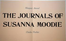 Title Page for The Journals of Susanna Moodie