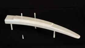 Cribbage board with pegs
