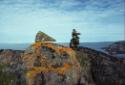 Tikkuuti (inuksuit which act as pointers) at Itilliarjuk.
Southwest Baffin Island, Nunavut, 19…