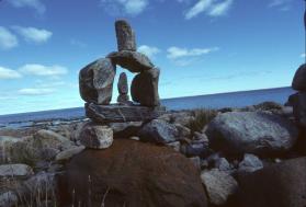 Inuksuk upigijaugialik (an inuksuk that is venerated, admired and respected for its age and siz…