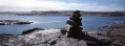 Inuksutuqaq (an old inuksuk) between Kiattuuq and Itilliarjuk.
Southwest Baffin Island, Nunavu…